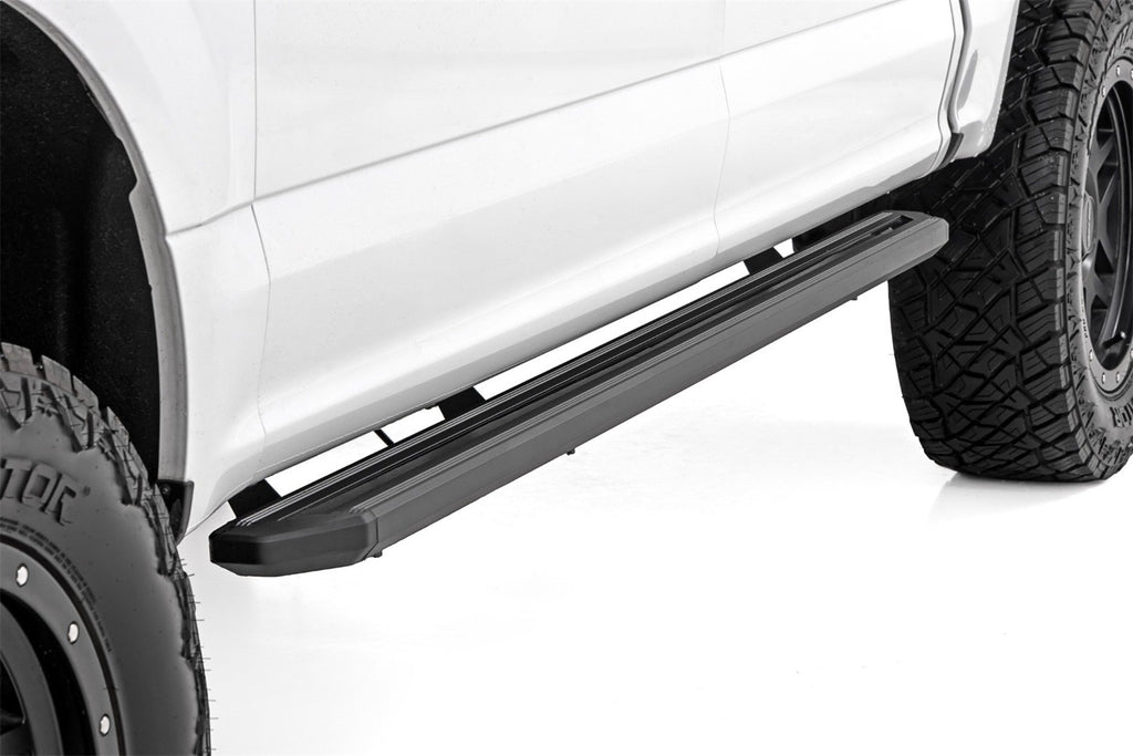 Rough Country 55005 Running Boards for Select Ford F-150, Ford F-150 Lightning, Ford F-250 Super Duty, Ford F-350 Super Duty