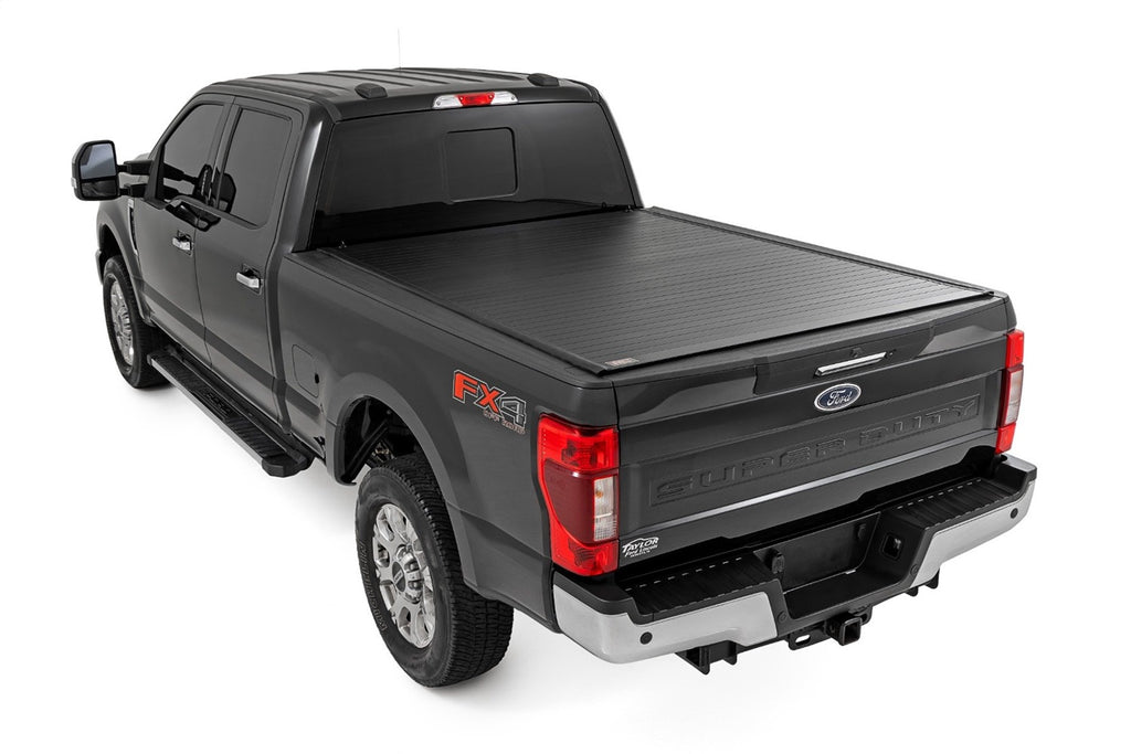 Rough Country 50517650 Hard Roll Up Bed Cover for Select Ford F-250 Super Duty, Ford F-350 Super Duty