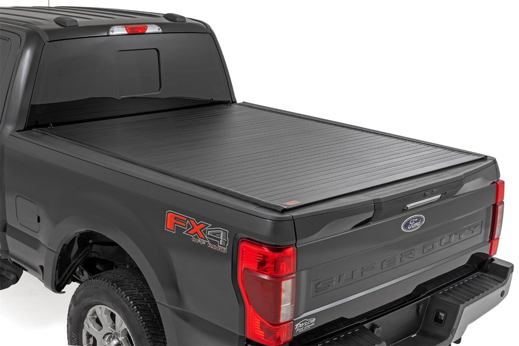 Rough Country 50517650 Hard Roll Up Bed Cover for Select Ford F-250 Super Duty, Ford F-350 Super Duty