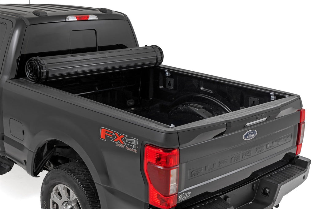 Rough Country 50517650 Hard Roll Up Bed Cover for Select Ford F-250 Super Duty, Ford F-350 Super Duty