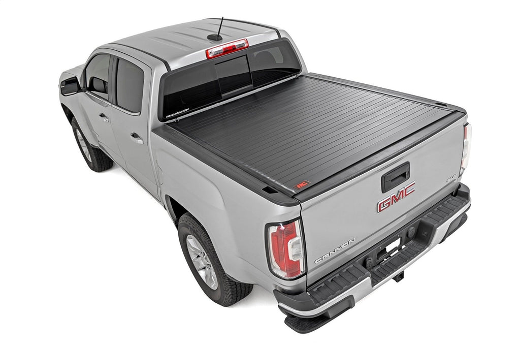 Rough Country 50120500 Hard Roll Up Bed Cover for Select Chevrolet Colorado, GMC Canyon