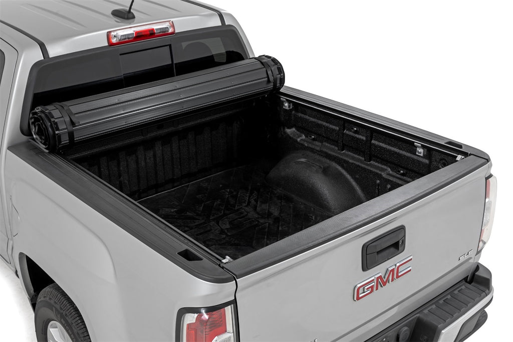 Rough Country 50120500 Hard Roll Up Bed Cover for Select Chevrolet Colorado, GMC Canyon