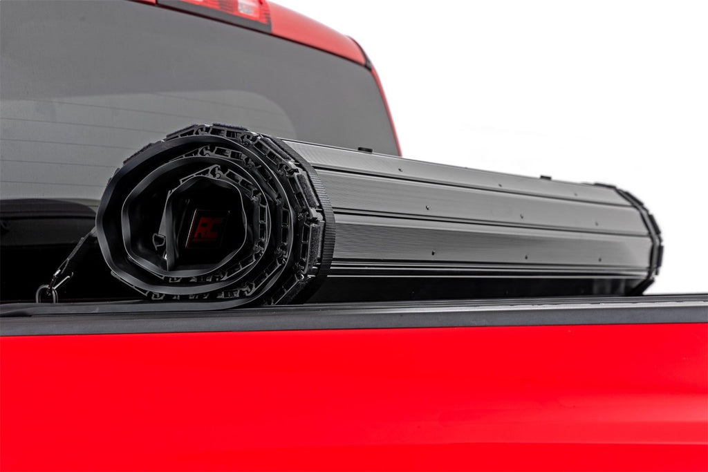 Rough Country 50214550 Hard Roll Up Bed Cover for Select Chevrolet Silverado 1500, GMC Sierra