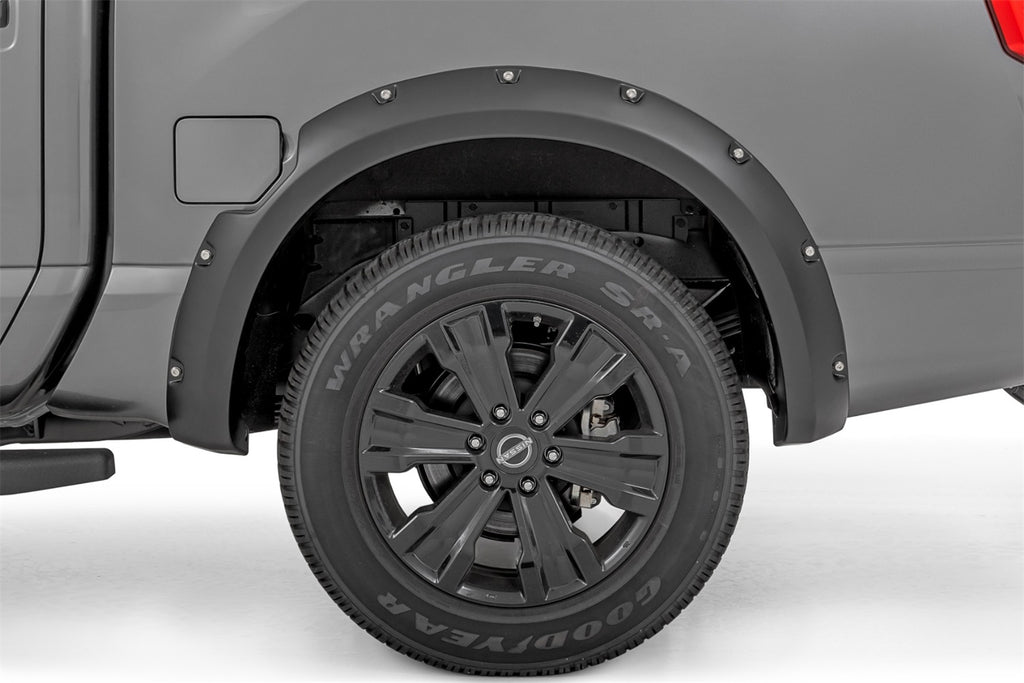 Rough Country F-N101705A-RCGB Pocket Fender Flares for Select Nissan TITAN
