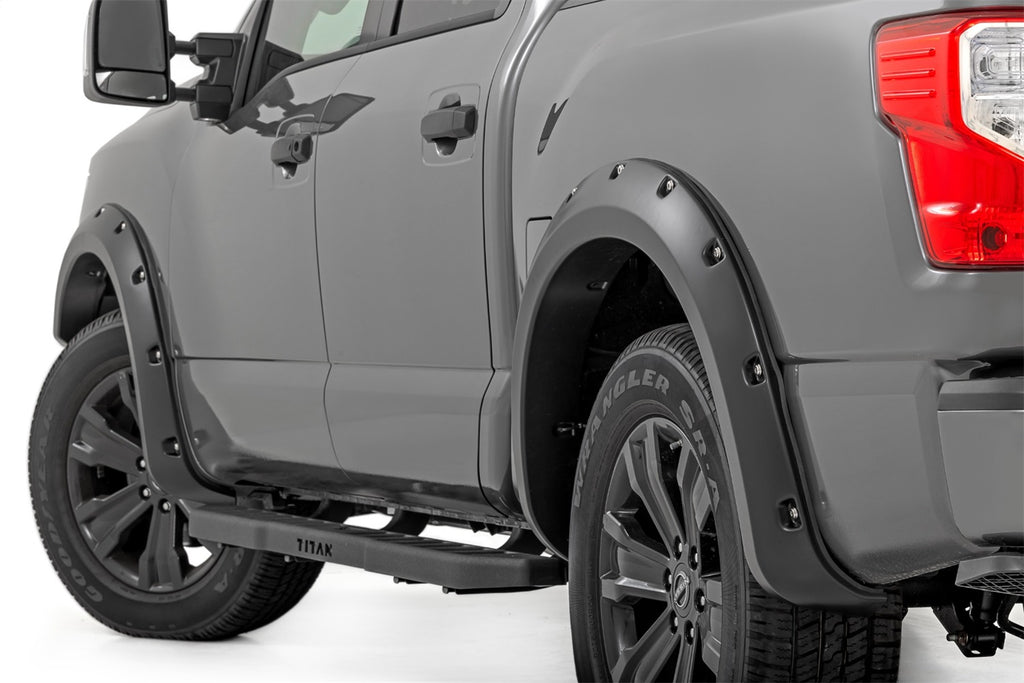 Rough Country F-N101705A-KH3 Pocket Fender Flares for Select Nissan TITAN