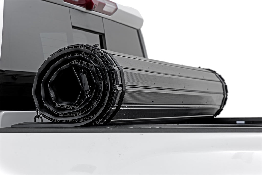 Rough Country 50120651 Hard Roll Up Bed Cover for Select Chevrolet Silverado HD, Chevrolet Silverado HD, GMC Sierra HD, GMC Sierra HD