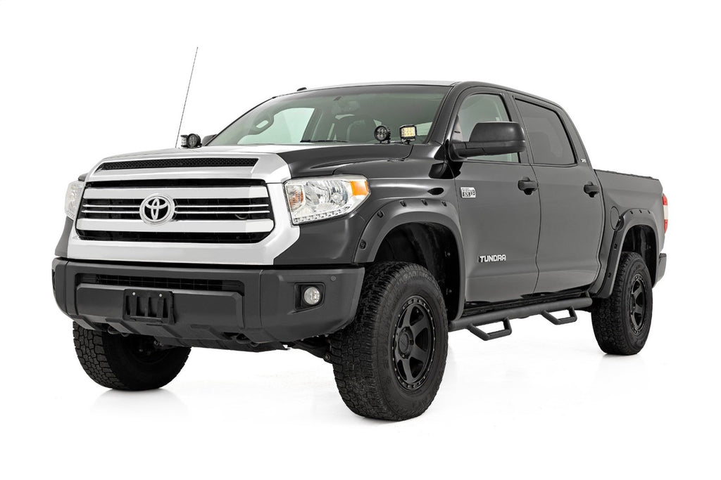 Rough Country RCT0786CCB Nerf Steps for Select Toyota Tundra