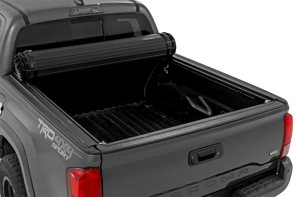 Rough Country 50420500 Hard Roll Up Bed Cover for Select Toyota Tacoma