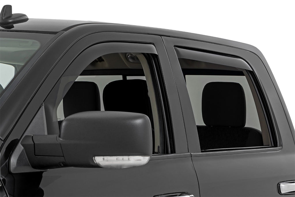 Rough Country 840924 Side Window Deflectors for Select Dodge Ram 1500, Ram 1500, Ram Classic, Ram 2500, Ram