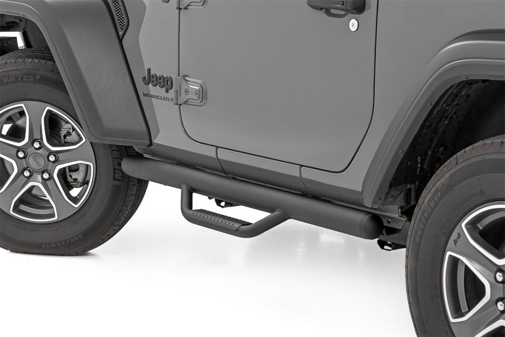 Rough Country RCJ1846B Nerf Steps for Select Jeep Wrangler