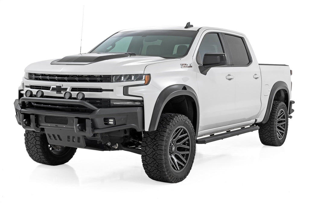 Rough Country 55007 Running Boards for Select Chevrolet Silverado 1500, Chevrolet Silverado LTD, Chevrolet Silverado HD, Chevrolet Silverado HD, GMC Sierra 1500, GMC Sierra Limited, GMC Sierra HD, GMC Sierra HD