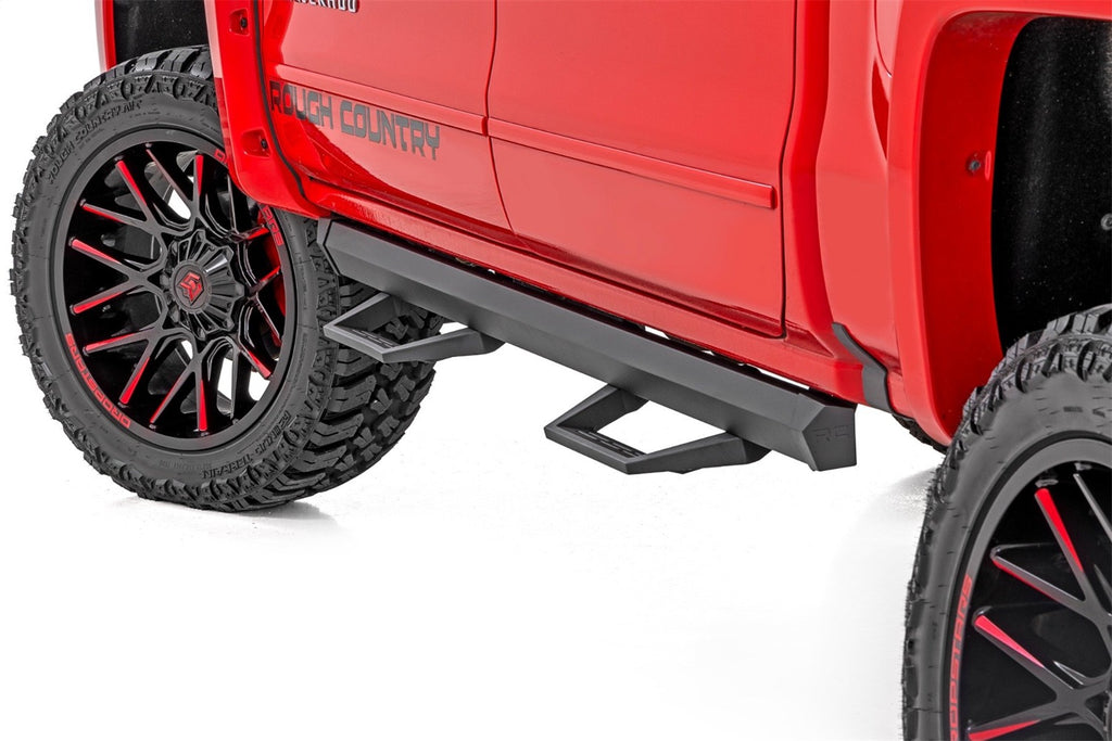 Rough Country 11018 SRL2 Side Steps for Select Chevrolet Silverado 1500, Chevrolet Silverado HD, Chevrolet Silverado HD, GMC Sierra 1500, GMC Sierra HD, GMC Sierra HD