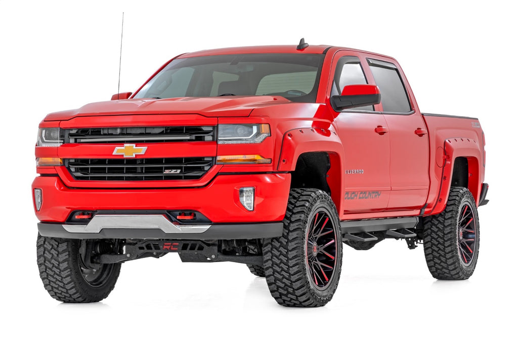 Rough Country 11018 SRL2 Side Steps for Select Chevrolet Silverado 1500, Chevrolet Silverado HD, Chevrolet Silverado HD, GMC Sierra 1500, GMC Sierra HD, GMC Sierra HD