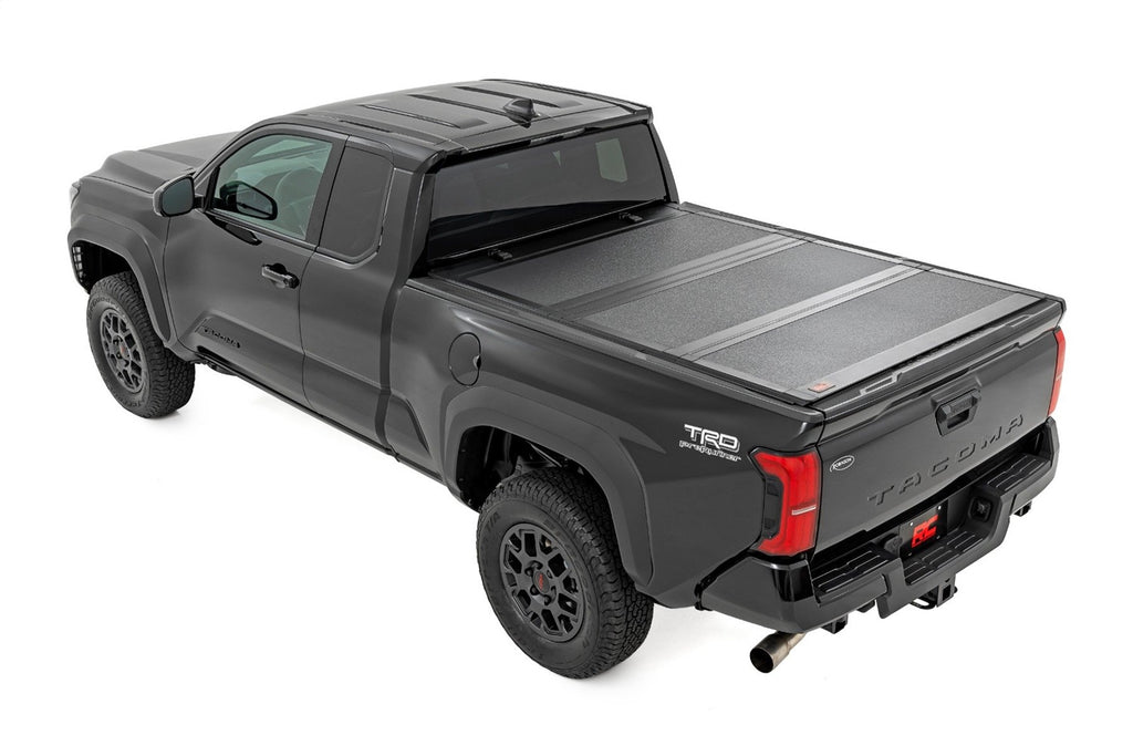 Rough Country 49420650 Hard Tri-Fold Tonneau Bed Cover for Select Toyota Tacoma