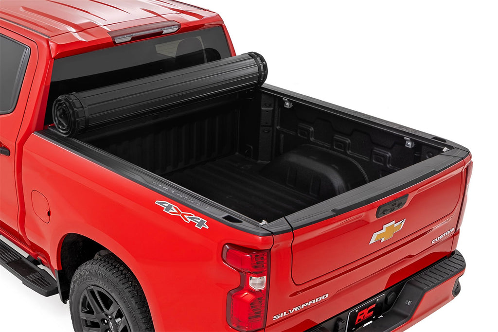 Rough Country 50120580 Hard Roll Up Bed Cover for Select Chevrolet Silverado 1500, Chevrolet Silverado LTD, GMC Sierra 1500, GMC Sierra Limited