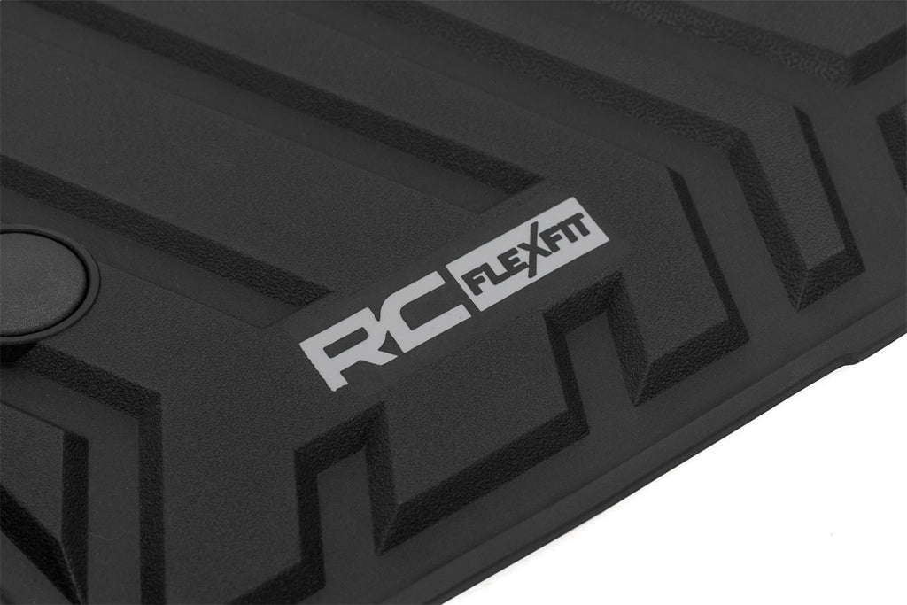 Rough Country FF-51602 Flex-Fit Floor Mats for Select Ford Bronco