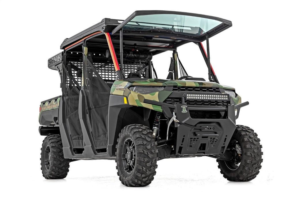 Rough Country 98417221 Windshield for Select Polaris Ranger 1000, Polaris Ranger EPS, Polaris Ranger Premium, Polaris Ranger Premium + Winter Prep Package, Polaris Ranger 900 XP, Polaris Ranger 900 XP Bronze Mist LE, Polaris Ranger 900 XP Deluxe, Polaris