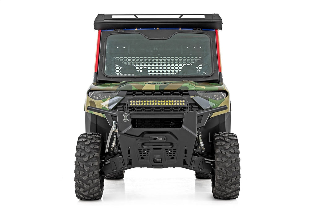 Rough Country 98417221 Windshield for Select Polaris Ranger 1000, Polaris Ranger EPS, Polaris Ranger Premium, Polaris Ranger Premium + Winter Prep Package, Polaris Ranger 900 XP, Polaris Ranger 900 XP Bronze Mist LE, Polaris Ranger 900 XP Deluxe, Polaris