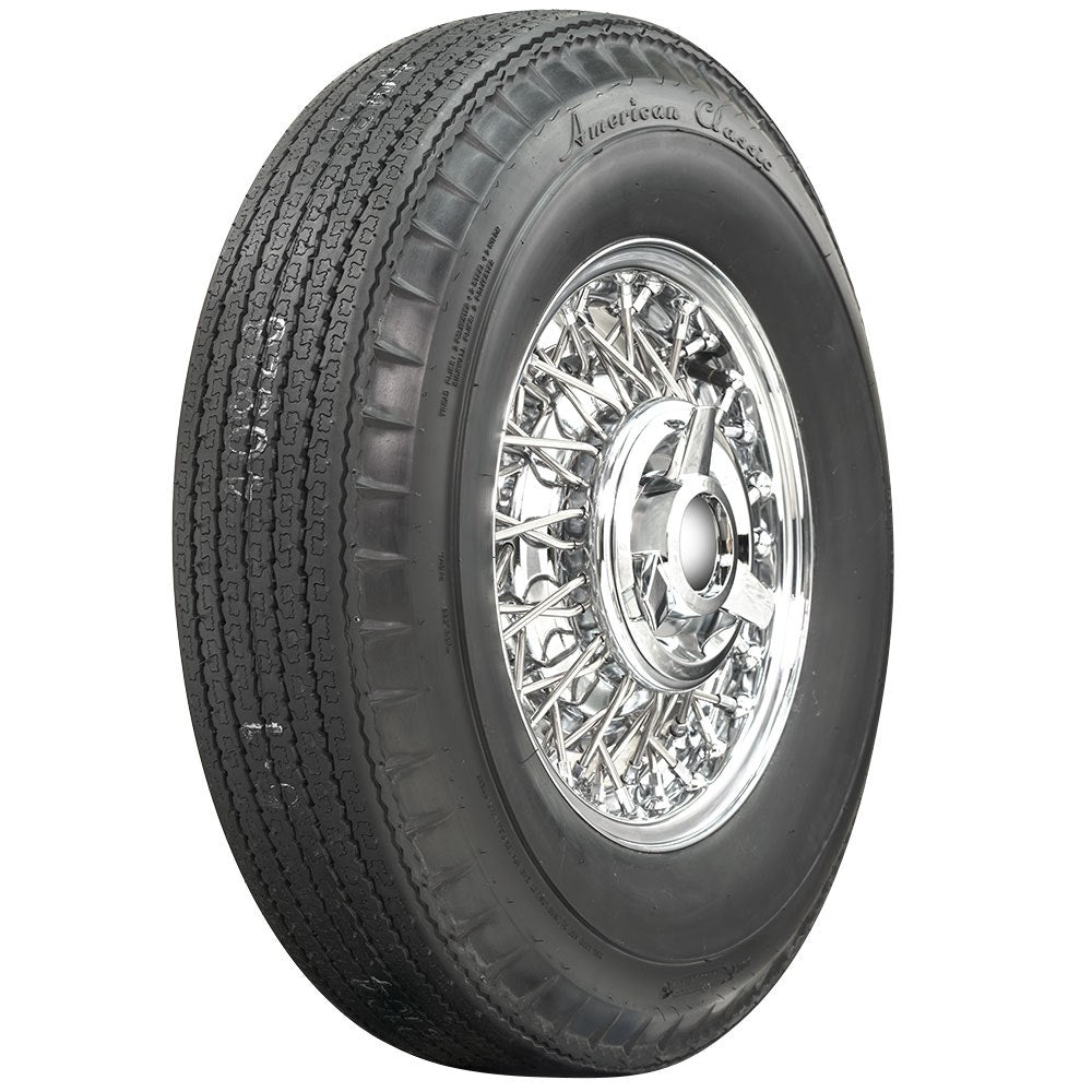 Coker 700316 710R15 AMERICAN CLASSIC BLACK for Select Buick Riviera, Buick Special, Dodge Coronet, Dodge Meadowbrook, Dodge Royal, Ford Fairlane, Ford Thunderbird, Hudson Hornet, Mercedes-Benz 300, Mercedes-Benz 300B, Mercury Custom, Mercury Montclair,