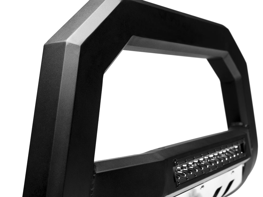 Armordillo 7178885 1988-1998 Chevrolet C/K 1500 AR Bull Bar w/LED - Matte Black w/Alum. Skid Plate for Select Chevrolet C1500, Chevrolet K1500