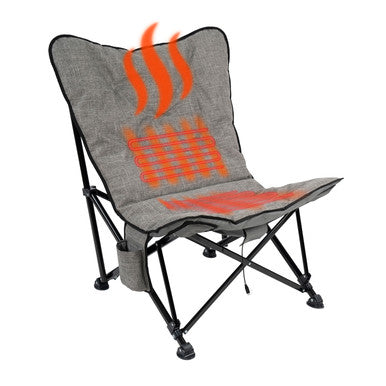 KUMA 897-KM-ACHS-HG Aurora Chair Heated w/Power Bank & Bluetooth - Heather Grey