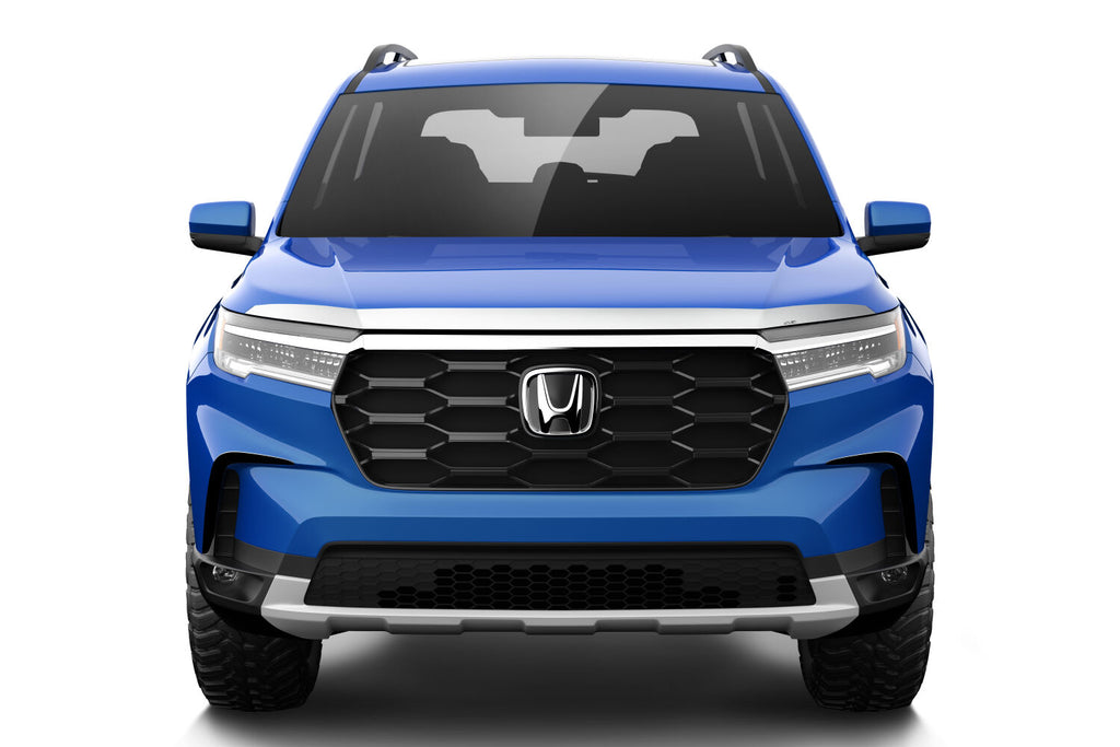 Auto Ventshade AVS 622230 Aeroskin Hood Protector; Chrome for Select Honda Pilot