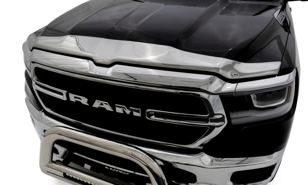 Auto Ventshade AVS 622163 Aeroskin Hood Protector; Chrome for Select Ram