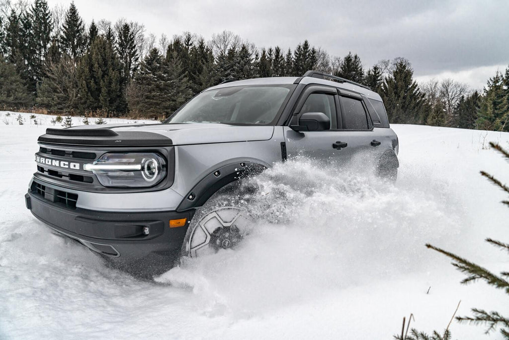 Auto Ventshade AVS 436188 Aeroskin II Hood Protector; Textured Black for Select Ford Bronco Sport