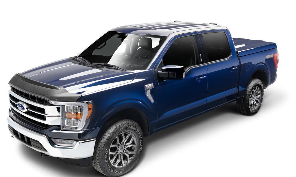Auto Ventshade AVS 436196 Aeroskin II Hood Protector; Textured Black for Select Ford F-150