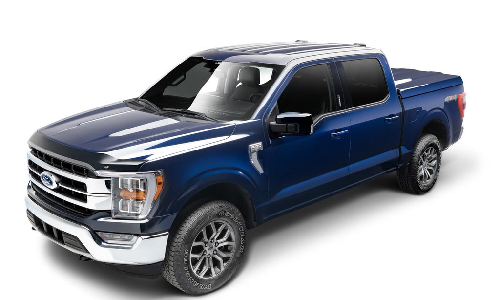 Auto Ventshade AVS 322196 Aeroskin Hood Protector; Smoke for Select Ford F-150