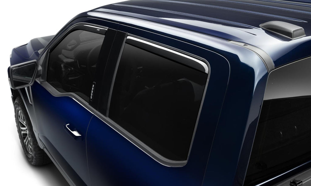 Auto Ventshade AVS 194975 Ventvisor Deflector; Smoke; In-Channel; 4 pc. for Select Ford F-150