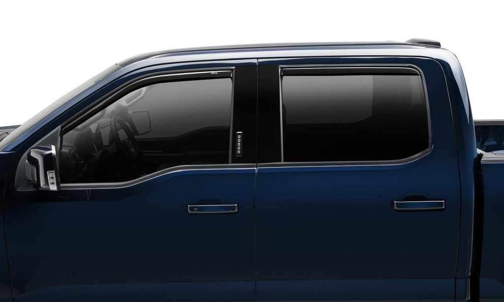 Auto Ventshade AVS 194975 Ventvisor Deflector; Smoke; In-Channel; 4 pc. for Select Ford F-150