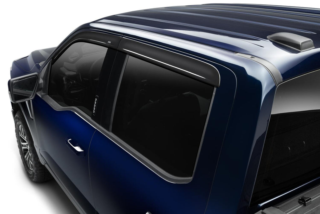 Auto Ventshade AVS 894106 Ventvisor Deflector; Smoke; Low Profile; Outside Mount; 4 pc. for Select Toyota Tundra