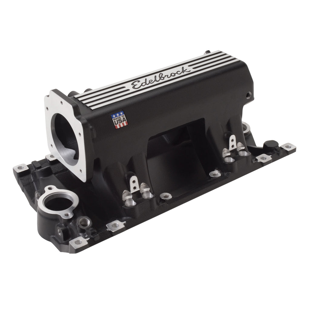 Manifold-Efi-Pro-Flo-Xt-Sb-Chevy-EtecVortec-Heads-W-Black-Finish