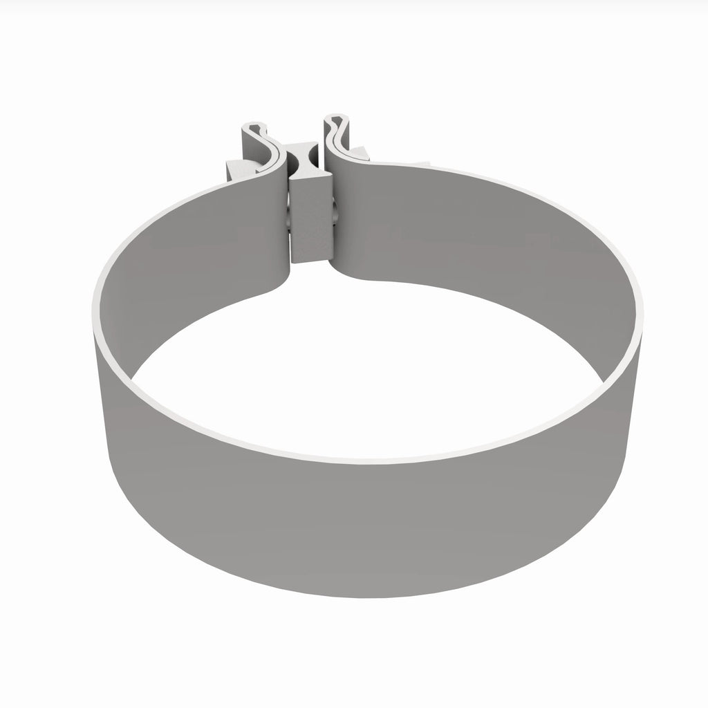MagnaFlow Exhaust Products 10166 10 pk - Lap Joint Band Clamp - 4.00in.
