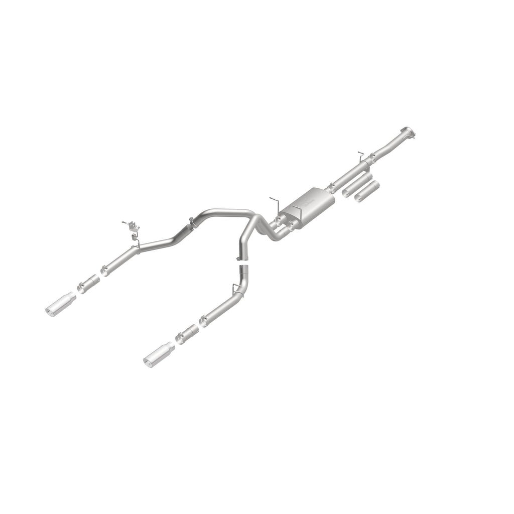MagnaFlow Exhaust Products 19027 Street Series Polished Cat-Back System for Select Chevrolet Silverado HD, Chevrolet Silverado HD, GMC Sierra HD, GMC Sierra HD