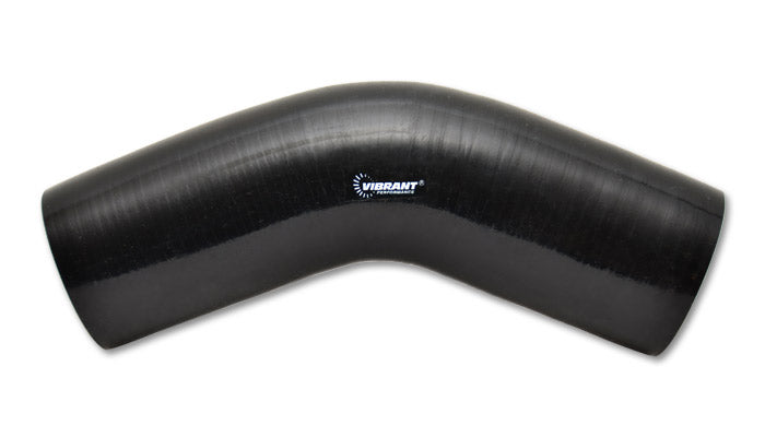 4-Ply-Reinforced-Silicone-Elbow-Connector---5In-Id-X-4In-Leg-45-Deg-Elbow-(Black)
