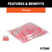 Load image into Gallery viewer, CURT 58440 CURT 58440 Replacement 10-Amp ATC Automotive Fuses; 100-Pack - Truck Part Superstore