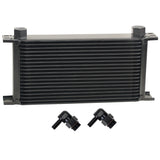 Derale 51981 19 Row Series 10000 Stack Plate Fluid Cooler, 90 degree swivel -10AN