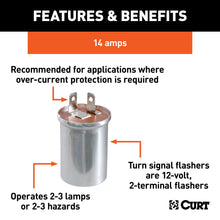 Load image into Gallery viewer, CURT 58320 CURT 58320 12-Volt 2-Terminal Turn Signal Flasher; 2-3 Lamps or 4-6 Hazards - Truck Part Superstore