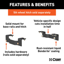 Load image into Gallery viewer, CURT 16465 Custom 5th Wheel Brackets; Select Toyota Tundra; Standard Cab; 8ft. Bed - Truck Part Superstore