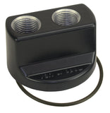 Derale 35724 Premium Engine Spin On Adapter with -10AN O-ring Ports, 22x1.5mm Filter Thread