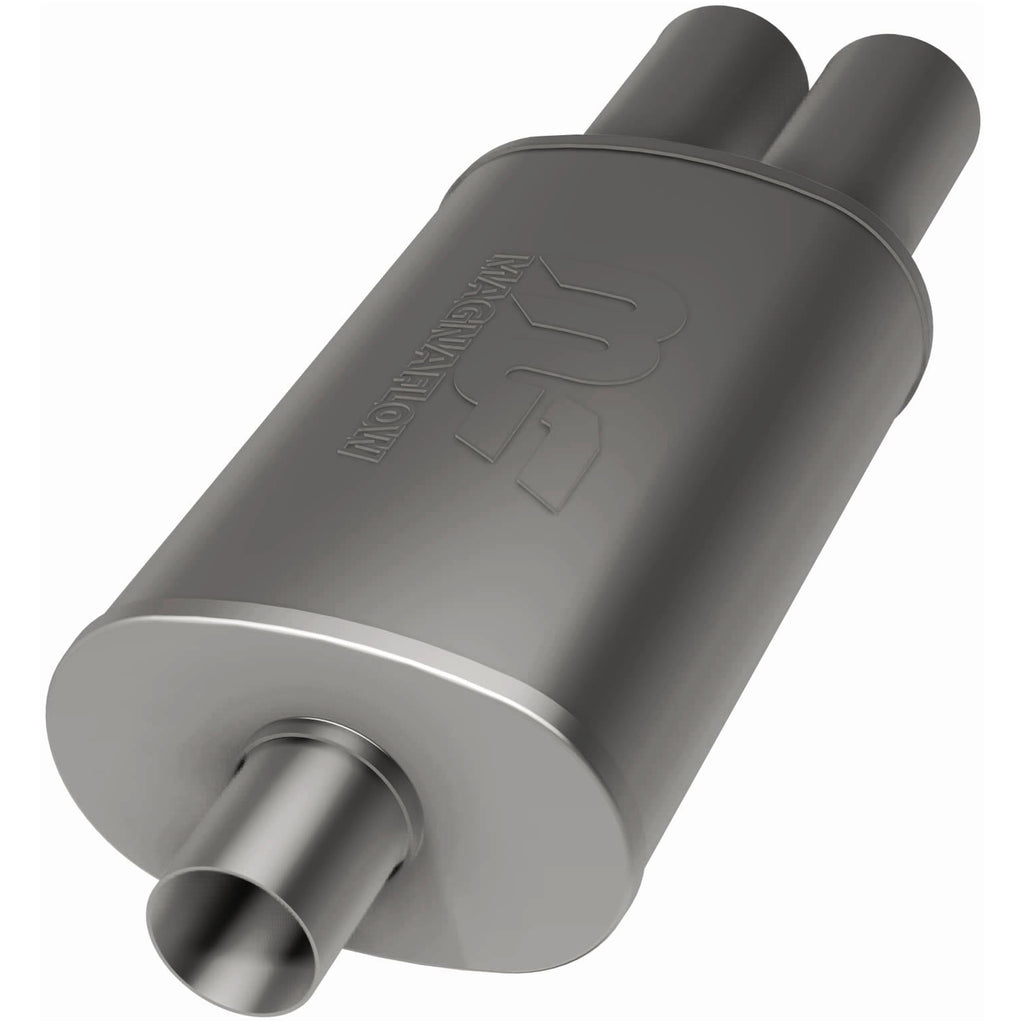 MagnaFlow Exhaust Products 14815 Straight-Through Performance Muffler; 2.25/3.125in. Center/Dual; 5x14x8 Body