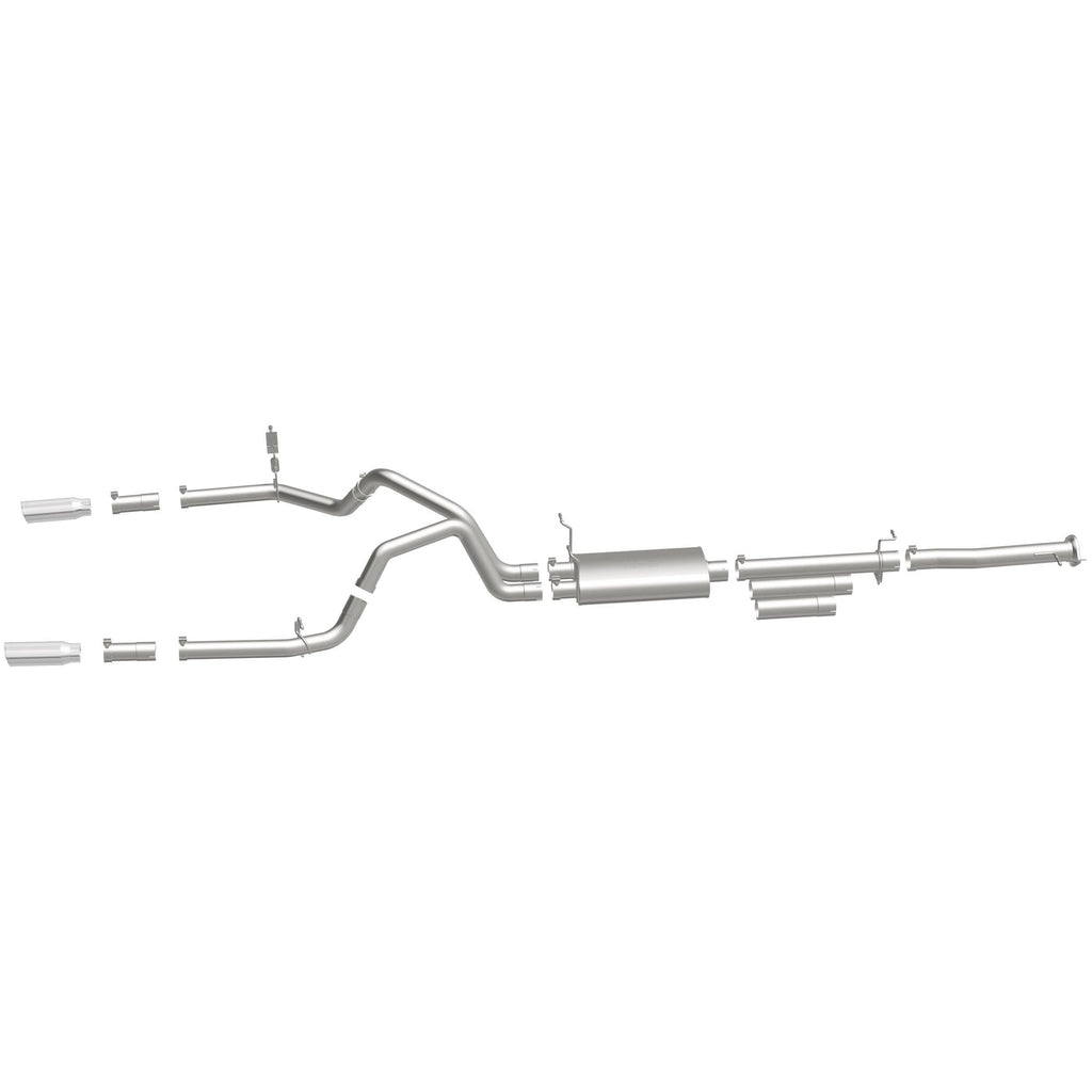 MagnaFlow Exhaust Products 19027 Street Series Polished Cat-Back System for Select Chevrolet Silverado HD, Chevrolet Silverado HD, GMC Sierra HD, GMC Sierra HD