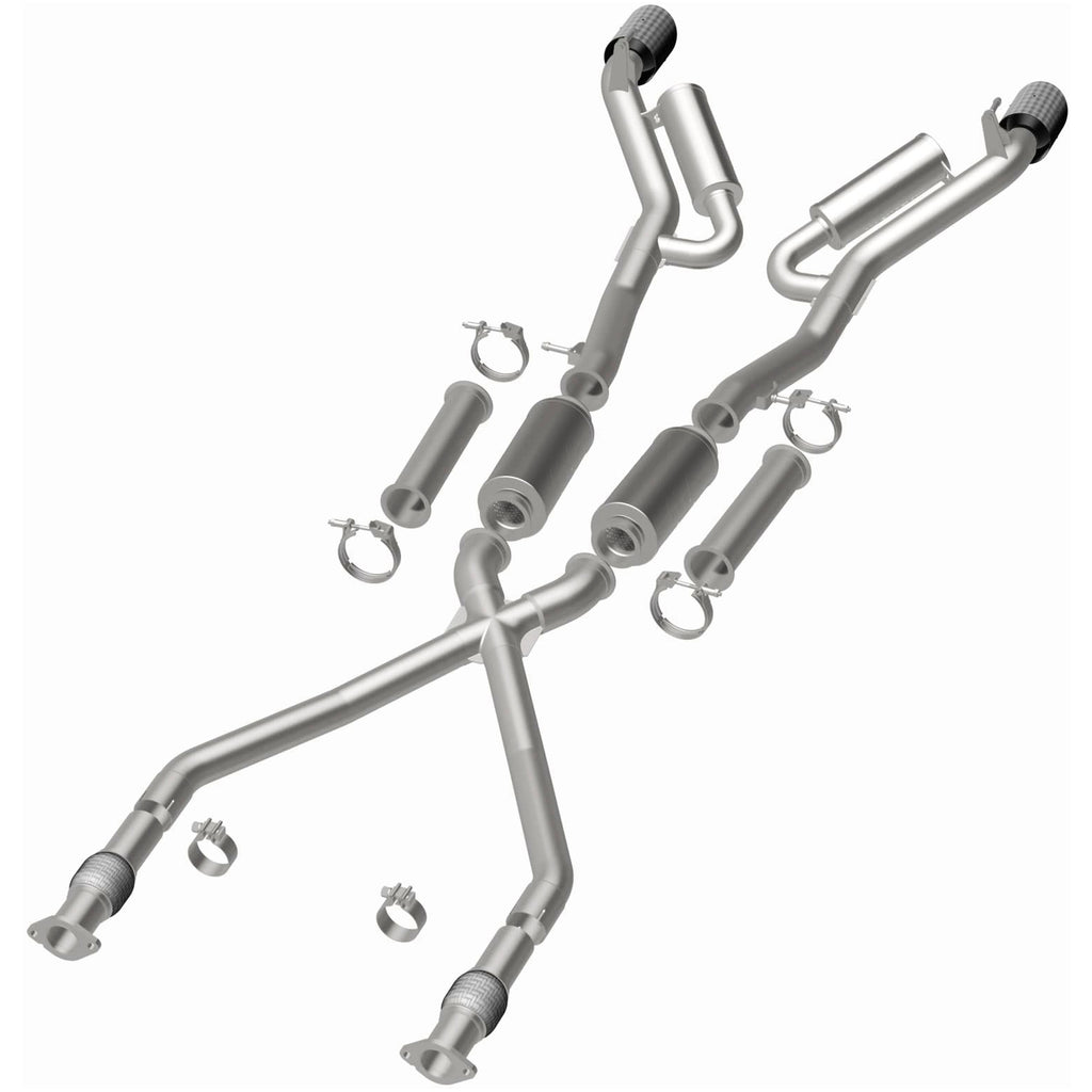 MagnaFlow Exhaust Products 19593 xMOD Series Carbon Fiber Tips Cat-Back System for Select Nissan Z