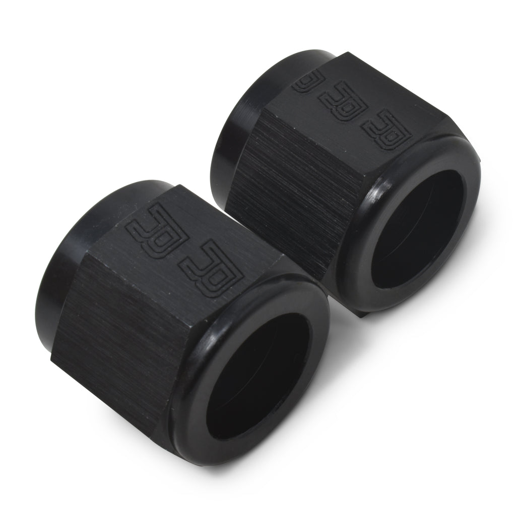 Performance--4-An-Tube-Nuts-14In-Dia.-(Black)-(6-Pcs.)