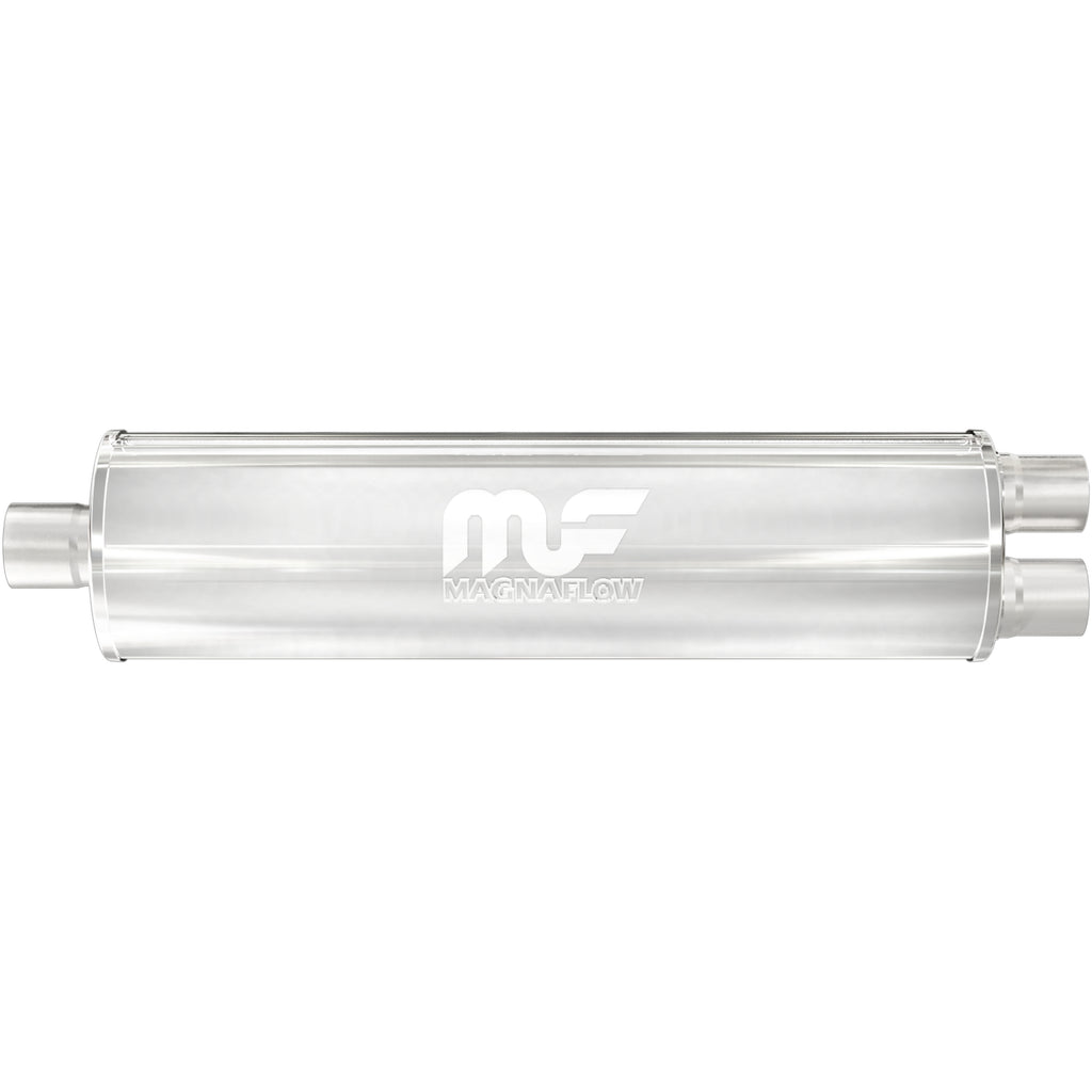 MagnaFlow Exhaust Products 12762 Straight-Through Performance Muffler; 3/2.5in. Center/Dual; 7x30x7 Body