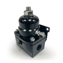 Load image into Gallery viewer, BluePrint Engines BPP13109BK EFI Billet Aluminum Fuel Pressure Bypass Regulator, -6AN ORB, 40-75 PSI, Black