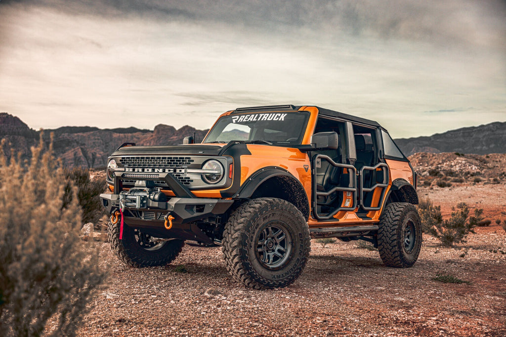 Husky Liners 2830183 Aeroskin II Hood Protector; Matte Black Low Profile for Select Ford Bronco