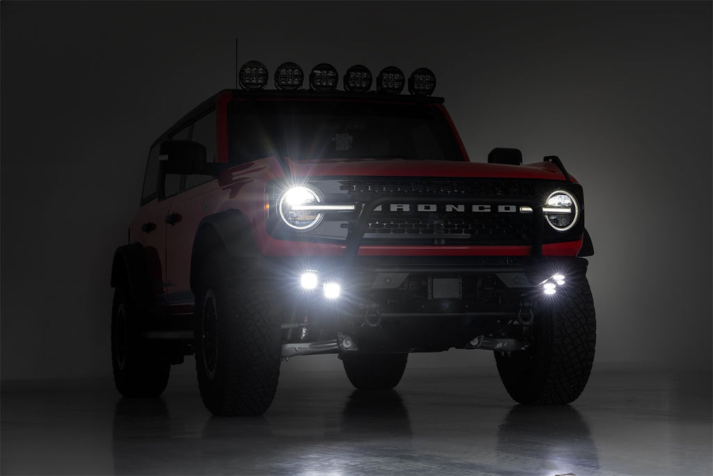 Rough Country 51200A LED Front Bumper for Select Ford Bronco